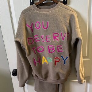 Mayfair group m/l sweatshirt you deserve to be happy